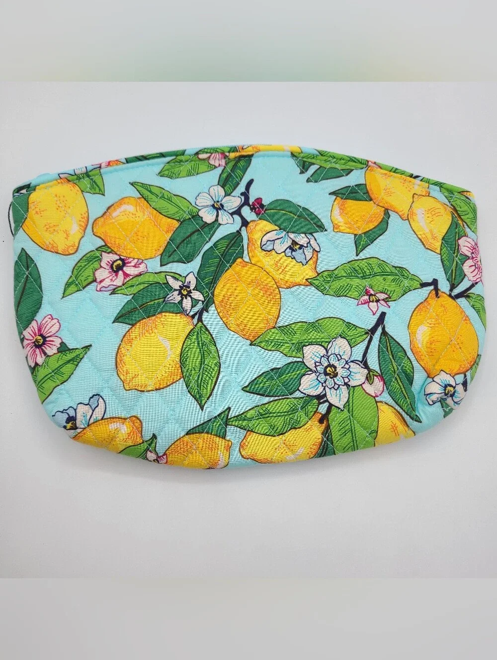 NEW Vera Bradley Lemon Grove Grand Travel Cosmetic